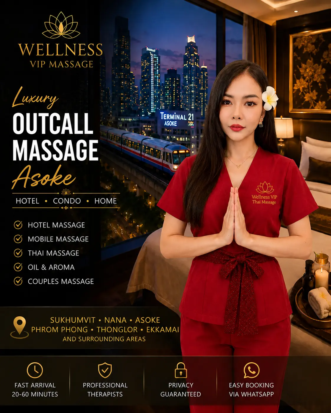 Luxury Mobile Massage Bangkok Hotel and Condo Service