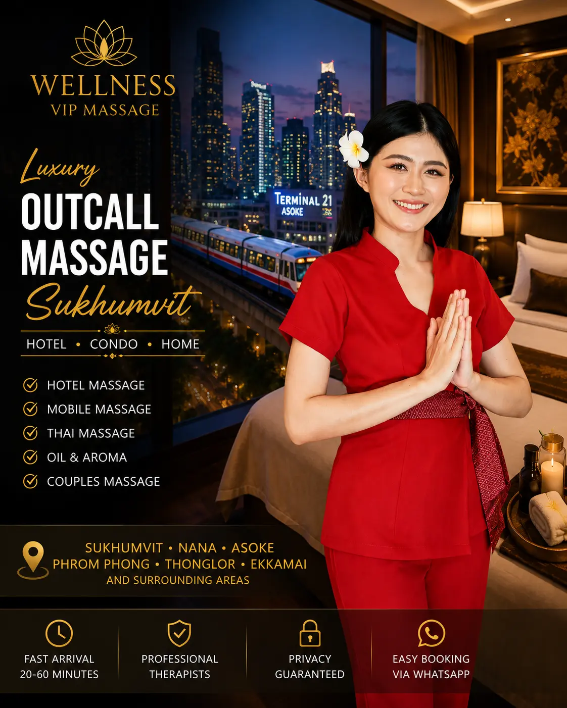 Luxury Mobile Massage Bangkok Hotel and Condo Service