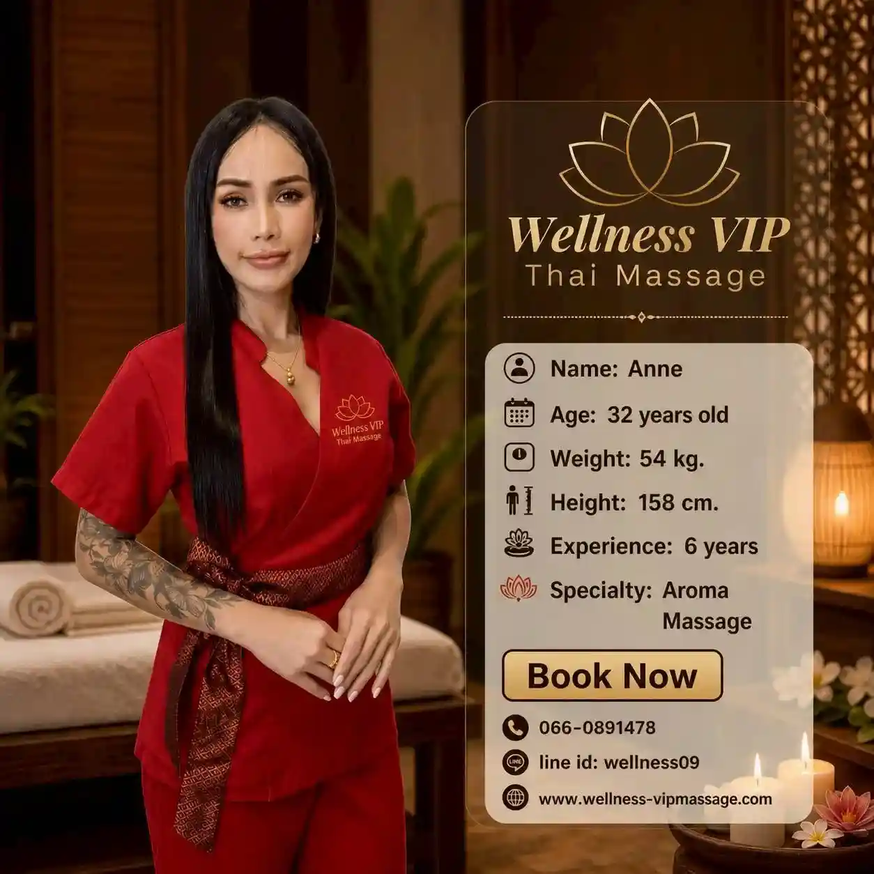 Anne aroma massage therapist Phuket