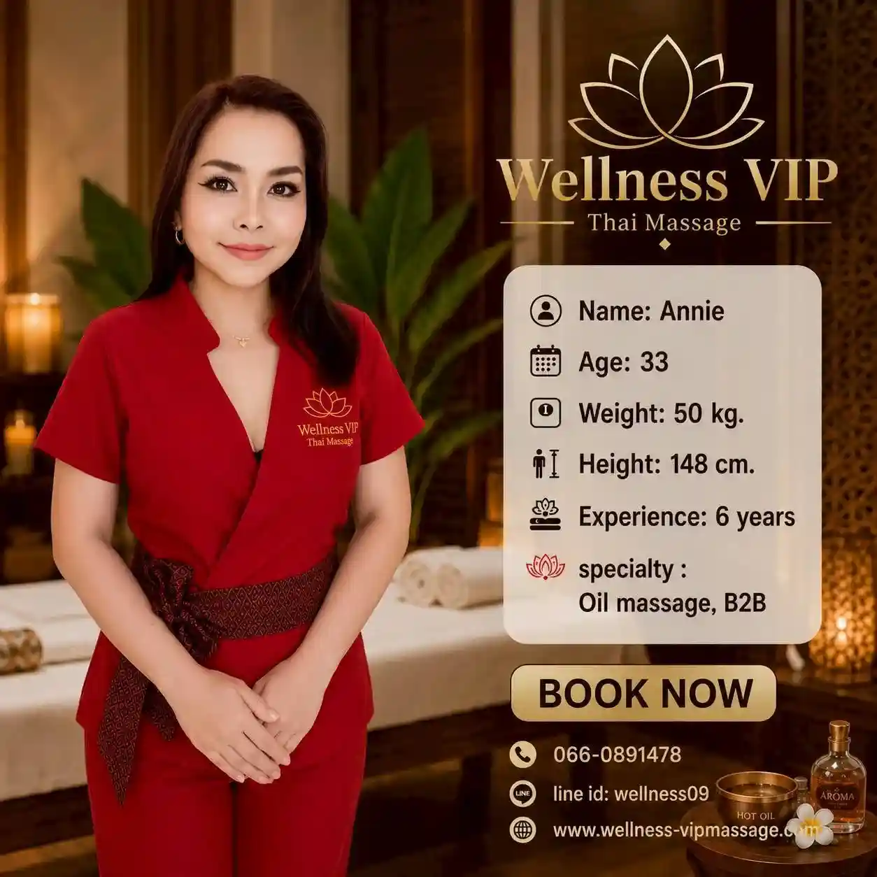 Annie oil massage therapist Phuket