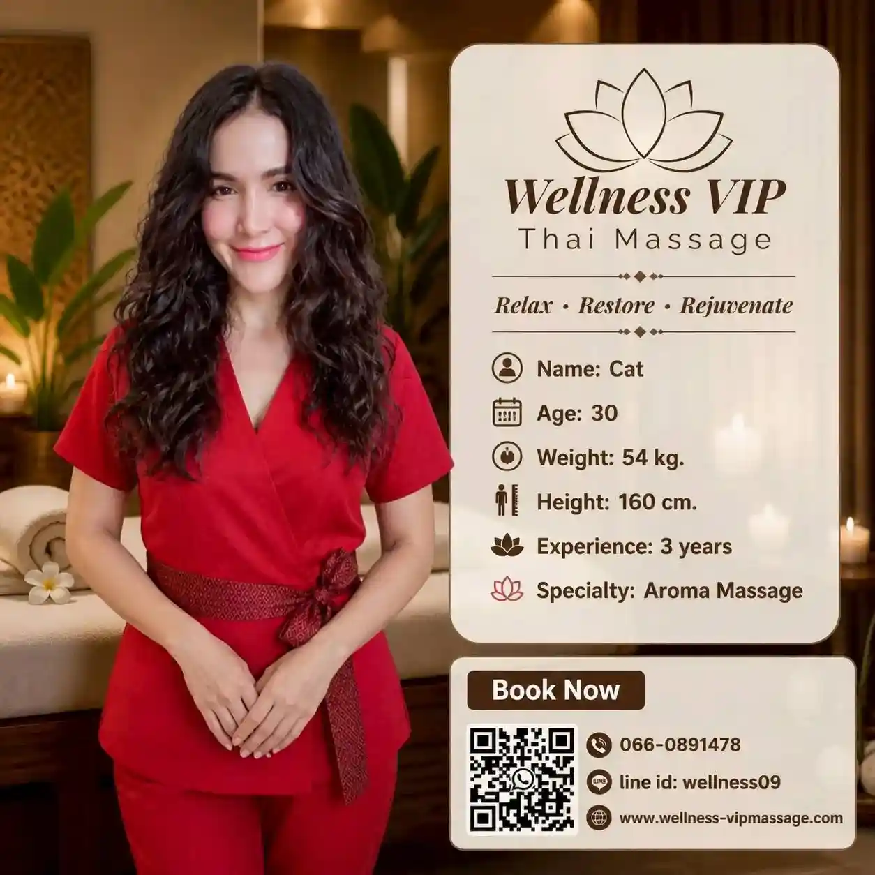 Cat relaxing massage therapist Phuket