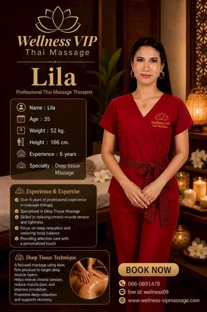 Lila Deep Tissue Massage therapist Phuket