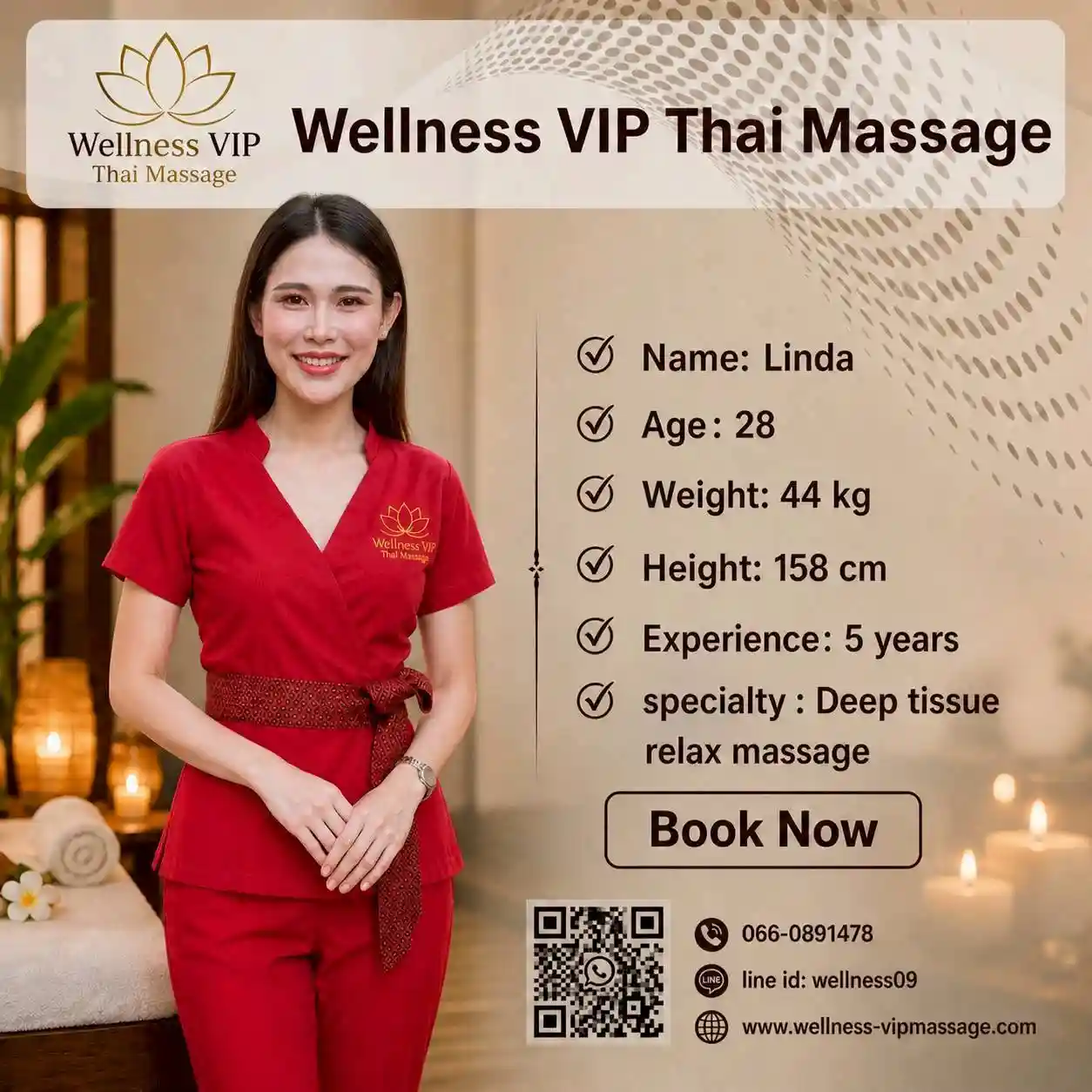 Linda Deep Tissue Massage therapist Phuket