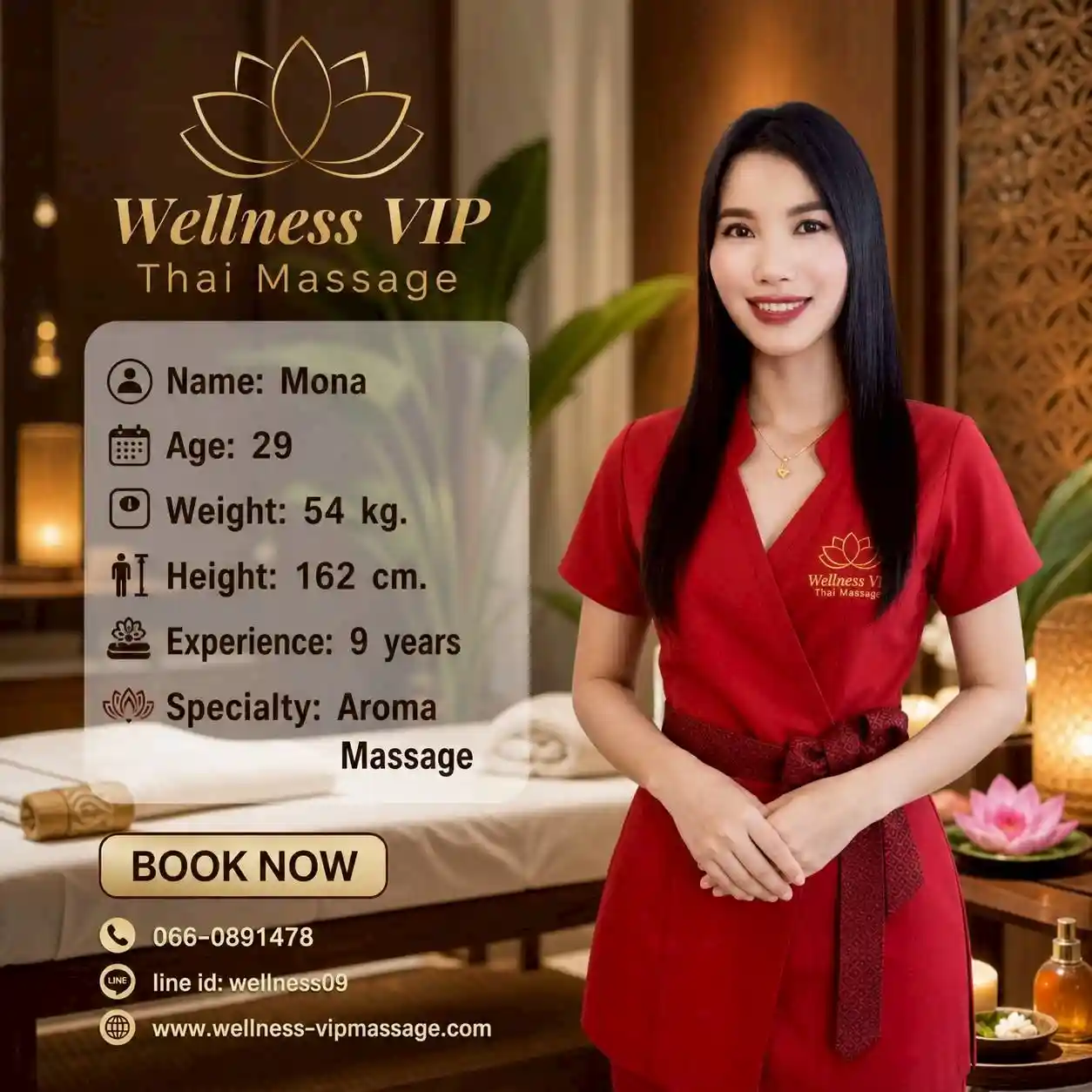 Mona Aroma Massage therapist Pattaya