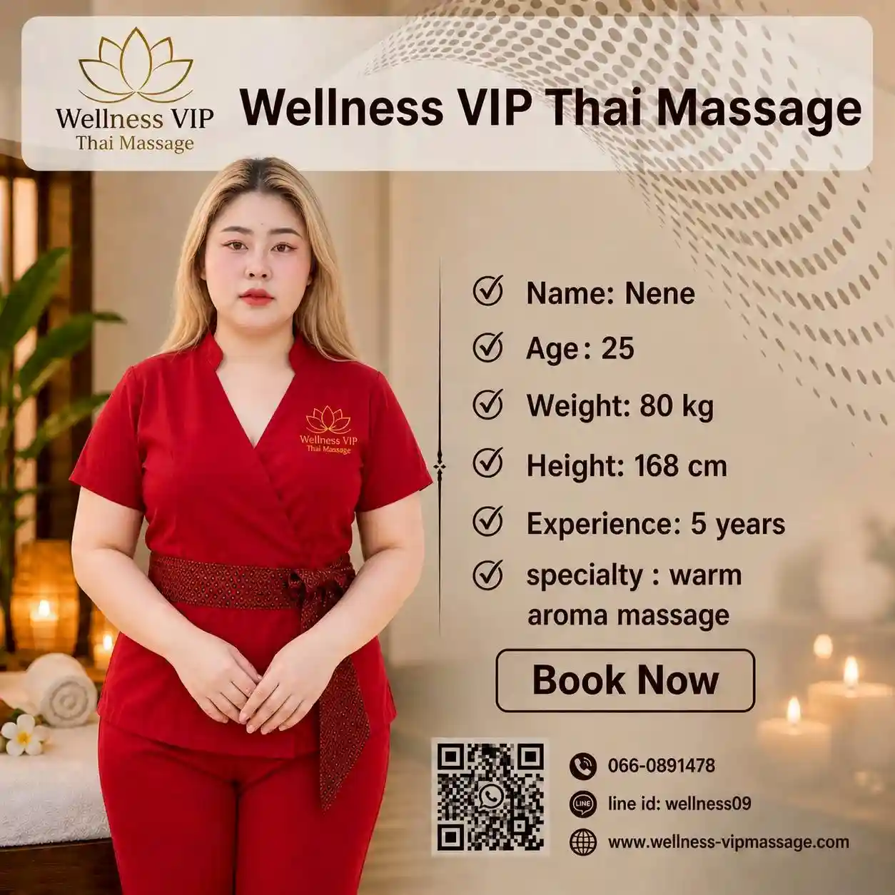 Nene Warm Aroma Massage therapist Phuket
