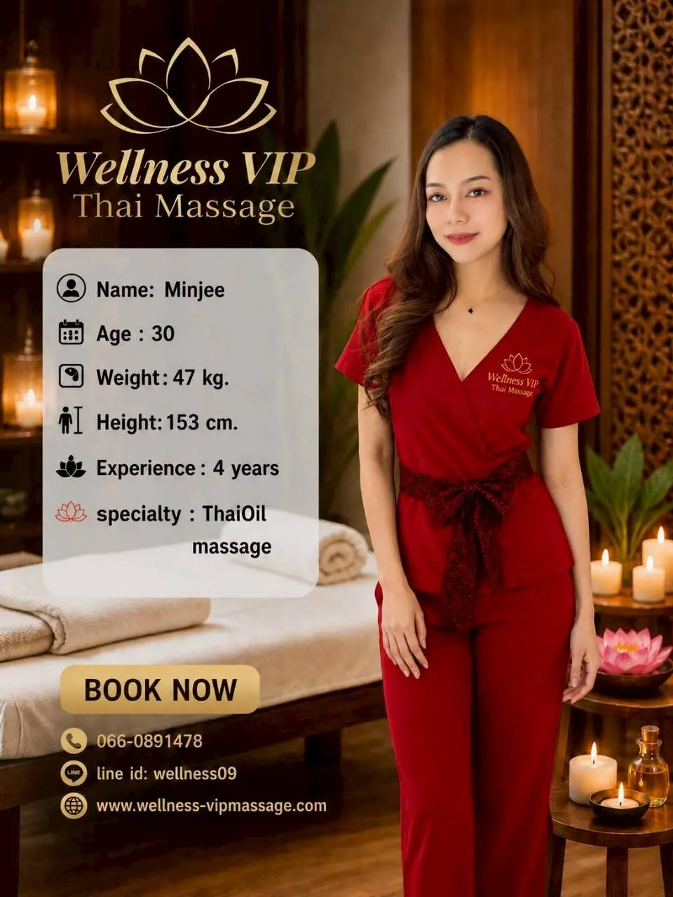 Minjee Thai Oil Massage Therapist Bangkok